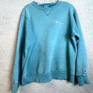 Vintage Champion Sweatshirt Mens Size Large Made In USA Grunge Work Wear 80s 90s
